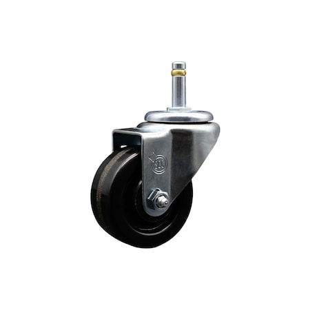 Service Caster 3'' Phenolic Wheel Swivel 7/16'' Grip Ring Stem Caster SCC-GR20S314-PHR-716138
